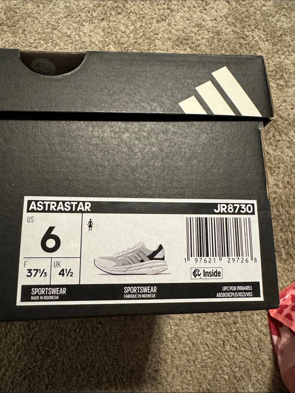 adidas Astrastar womens Sneakers — Gray/Black